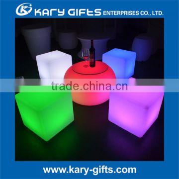 Indoor party event DMX led cube table