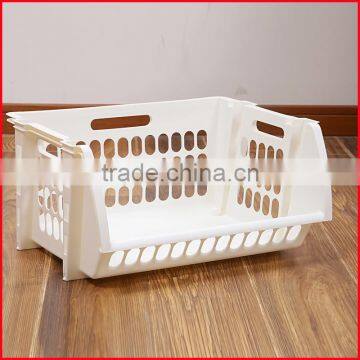 Plastic Single Stacking Stackers Storage Baskets Veg Rack Vegetable