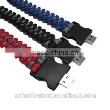 Novelty Paracord USB Bracelet, Promotional Wristband USB Flash Drive photo-5