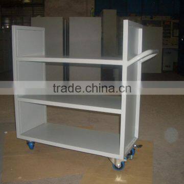 Steel Book Cart Book Carrier Book Conveyor 3 Lever Book Cart photo-2