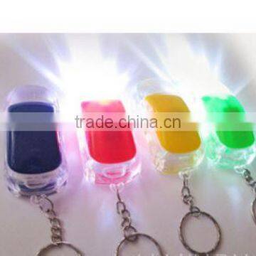 Colorful Plastic LED car keychain