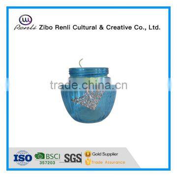 Blue Wholesale Crystal Murano Glass Vases for Table Decoration photo-3