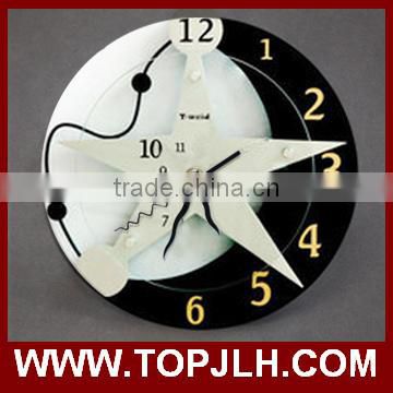 Heat transfer printed MDF wall clock 8 '' wooden colck