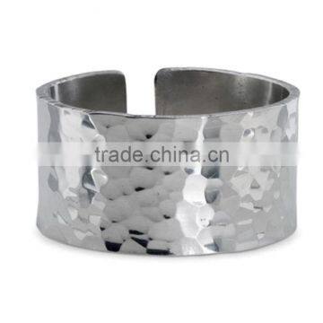 aluminum cast hamerred wedding napkin rings