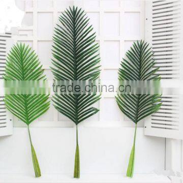 Mini Green Plastic Artificial Palm Leaves photo-5