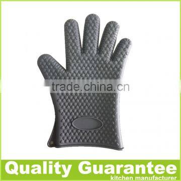 BPA Free Heat Resistant Silicone Oven Mitt Silicone Oven Gloves Silicone Cooking Glove Bbq Grill Glove photo-5