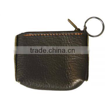 Full Grain Leather Wallet Men Coin Purse From Italy With Card Holder photo-5