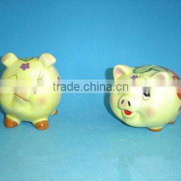 popular pig ceramic money safe box