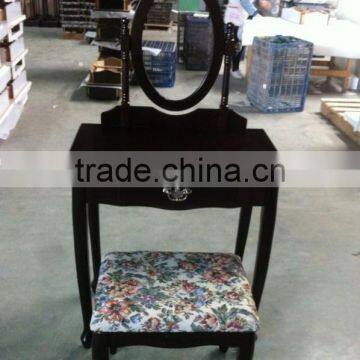 Bedroom Furniture Make-up Table With Stool Mirror photo-3