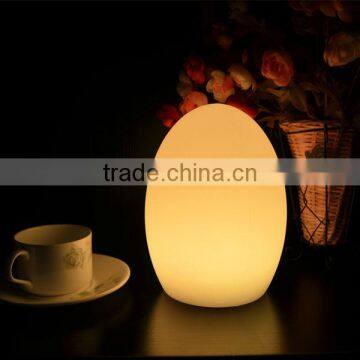 Battery Operated RGB LED Egg Table Lamp for Decoration photo-5