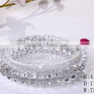 Good quality cheap round glass ashtray wholesaler clear glass ashtrays