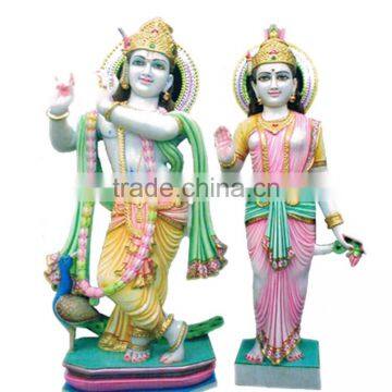 marble radha krishna statue stone carving