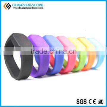 Silicone smart watch bracelet with health system