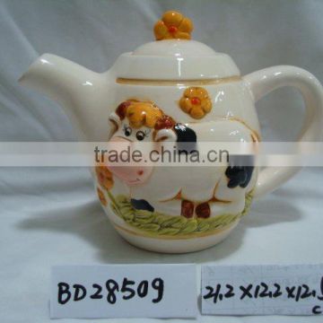 ceramic cow tea pot 28509