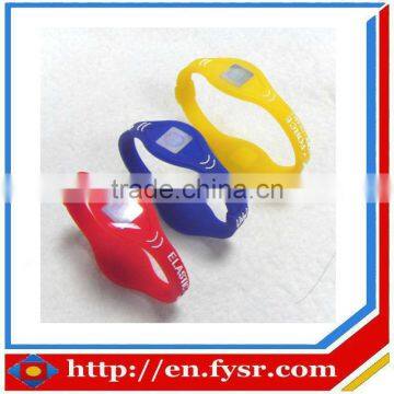 Embossed logo Bracelets /wristband (100% silicone)