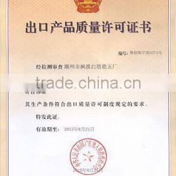Export products quality license