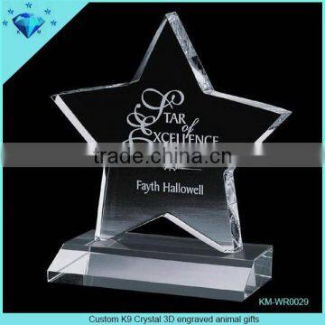 Custom K9 Crystal 3D engraved animal gifts