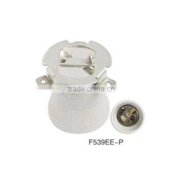 E40 Ceramic Porcelain Screw Cap Lamp Holder With Bracket photo-5