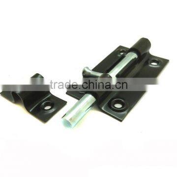 Window Barrel Bolt Lock, Popular Iron Barrel Bolt, 3" Black Coated Door Bolt photo-3