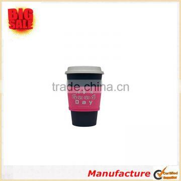 Hot Selling Simple Pattern Neoprene Reusable Cup Sleeves Brown Purple Blue and Pink Colored Cup Sleeves photo-3