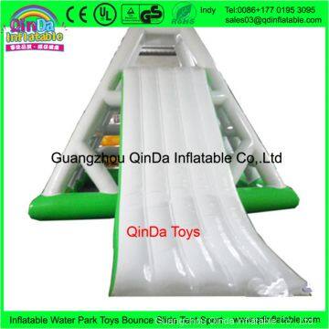 2017 funny games water climbing slide, 5.5m long inflatable climbing tower for sports