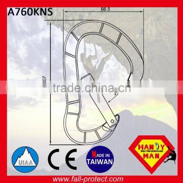 Taiwan 25KN Mountain Climbing Aluminum Carabiner With Certificate photo-3
