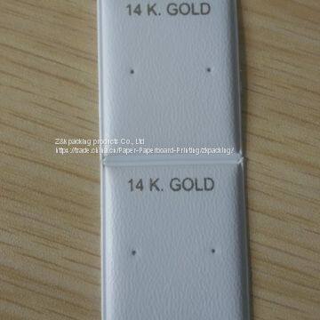 Custom Earring Puff Display Pads White Stud Post photo-2