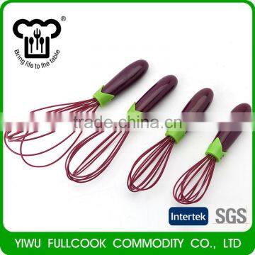 Hot sale eggplant shape silicone egg beater whisk kitchen tool