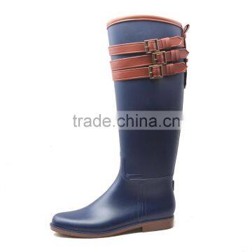 2017 wellington boots pvc rain boots with pu cummerbund