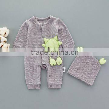 Whole Sale Boutique Romper Crab Pattern Newborn Baby Clothes Sets photo-2