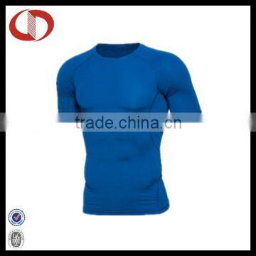 Hot sale wholesale short sleeve man's compression shirts