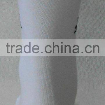 Fancy White Thin Cotton Socks With Logo photo-2