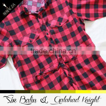 China YiWu Garment Factory Direct Supply Latest Casual Shirt Designs for Women With Competitive Price photo-4