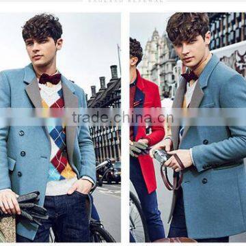 Winter Long Slim Fit Wool Blend Men Winter Coat photo-3