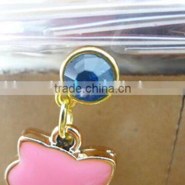 Colorful Cat Bling Designs Anti Dust Plug Wholesale 3.5mm Phone Plug for Samsung photo-5