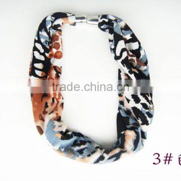 Solid Dark Khaki Magnetic Clasp Polyeste Scarves Diy Custom Short Scarves Couple photo-2