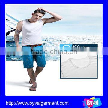 Wholesale White Plain 160g Tank Top, Custom Summer Tank Top, Cotton Tank Top Bodybuilding