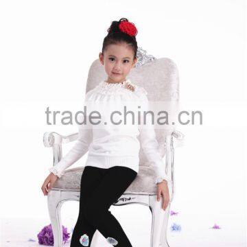 Baby Girls Bottoming Shirt Sweater/kids Girl Lace Sweater photo-3