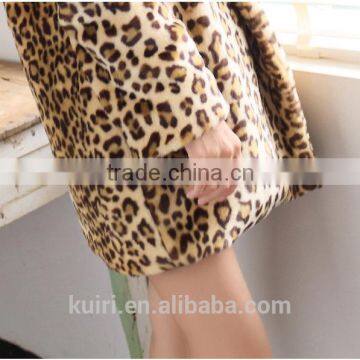 Hot-selling New Winter Faux Fur Coat Thick Warm Leopard Mink Trench Coats Sexy Luxury Female Overcoat Long Plus Size photo-5