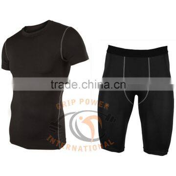 high quality wholesale compression Top and Bottom , fitness wear for Gym training