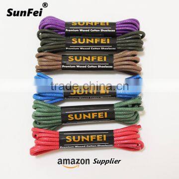 Watermelon Red Wax Waxed Cotton Shoes Laces photo-2