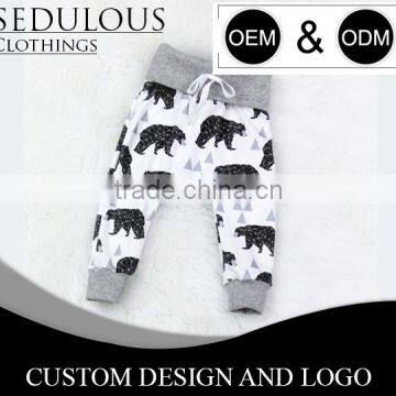 100% Cotton Fleece or Loop Knit Baby Boy Pants With Custom Designs photo-2
