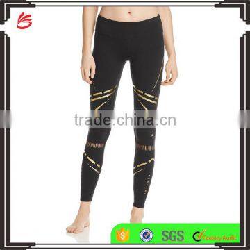 Wholesale Leggings 2017 ladies new design compression fitness gym yoga leggings