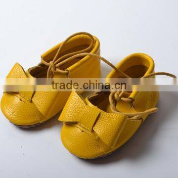 Lace Fix Leather Baby Moccasins, Baby Moccasins With Lace photo-2