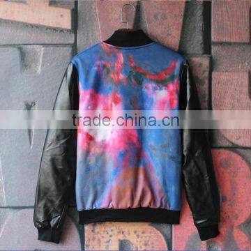 Hot Sale Custom Fashion Printing Leather Jacket China Manufacturer photo-3