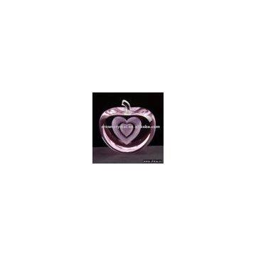 Sell Pink Apple With Laser Double Hearts