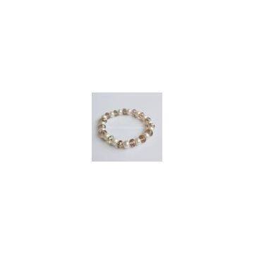 Fine Jewelry Fashion Freshwater Pearl and Crystal Bead Bracelet