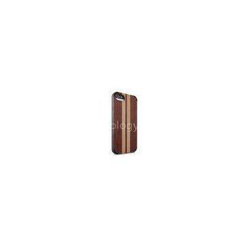 Shock Absorbing Wood Apple Iphone Protective Cases , Custom Mobile Phone Shell