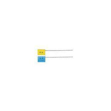 Yellow / Blue PP Or PE Wire Truck Security Seals With ABS Plastic For Roadway Containers
