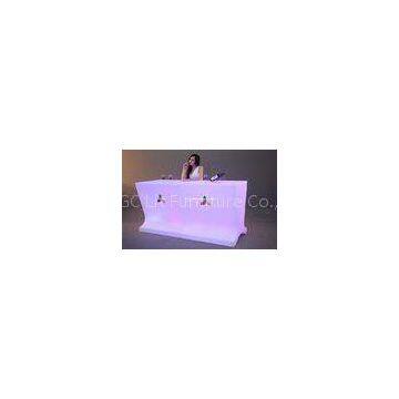 Outdoor / Indoor Glowing LED bar counter , illuminated Bar Furniture